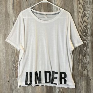 Under Armour White oversized Tee, L